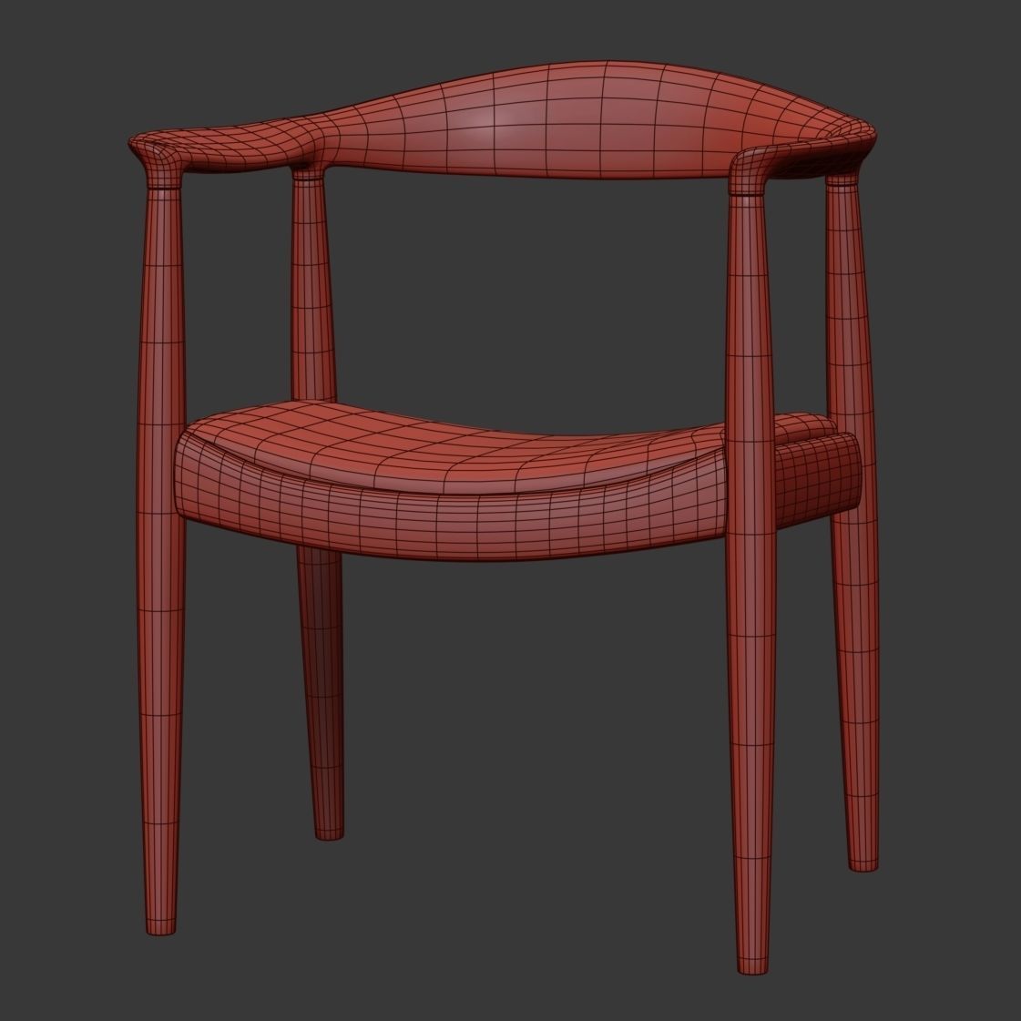 PP Mobler Wegner Chair PP503 3D model_8