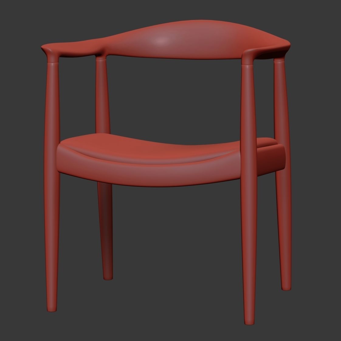 PP Mobler Wegner Chair PP503 3D model_7