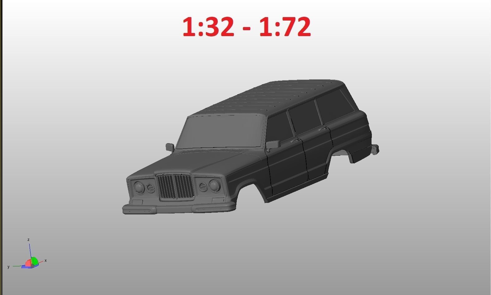 Jeep Grand Wagoneer 1963 Body For Print 3D print model_8