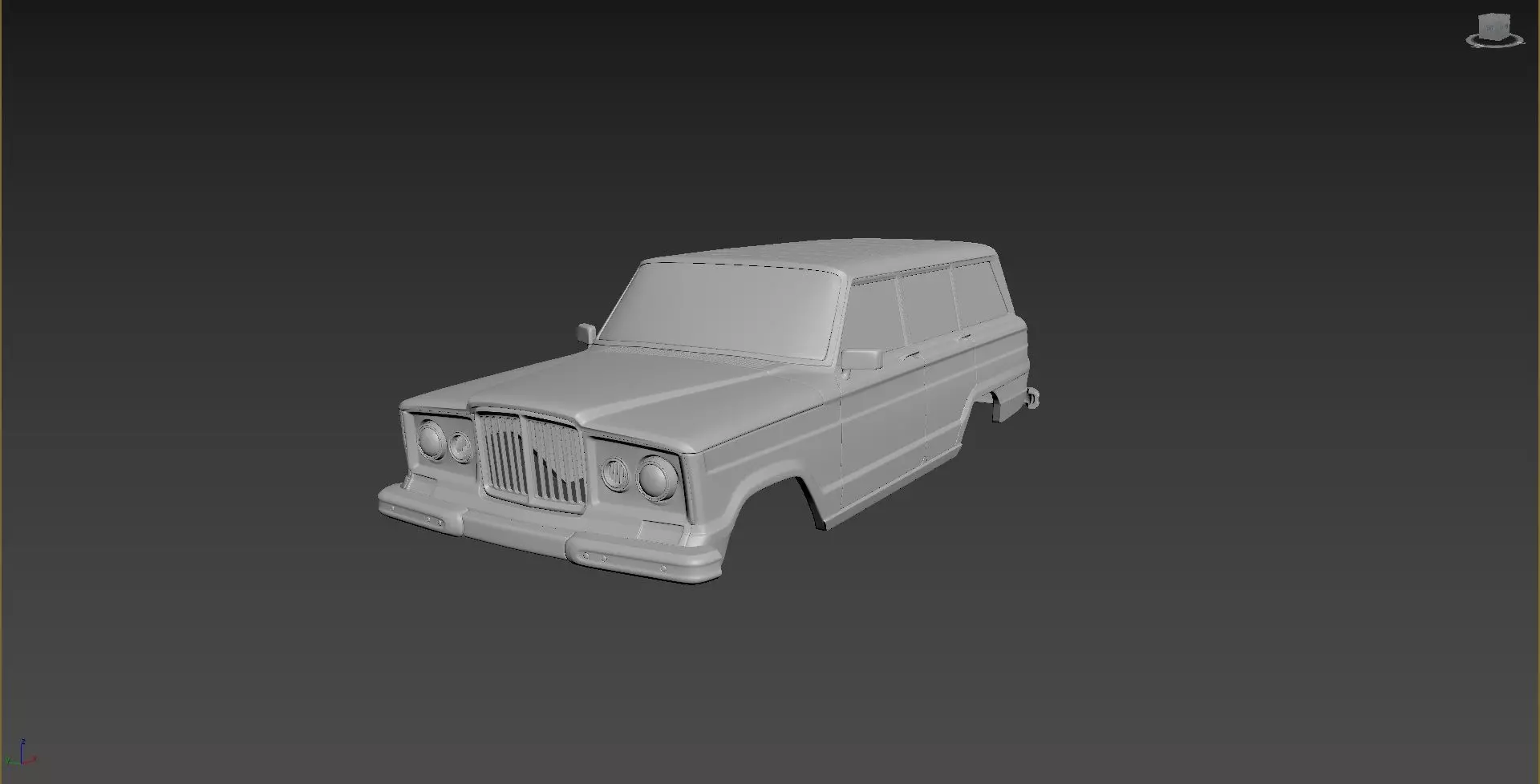 Jeep Grand Wagoneer 1963 Body For Print 3D print model_0