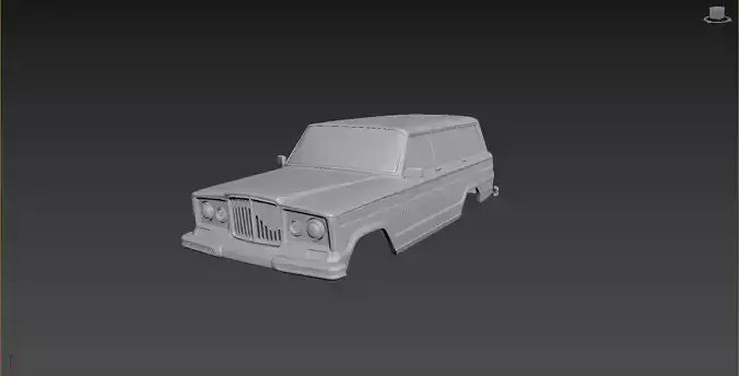 Jeep Grand Wagoneer 1963 Body For Print