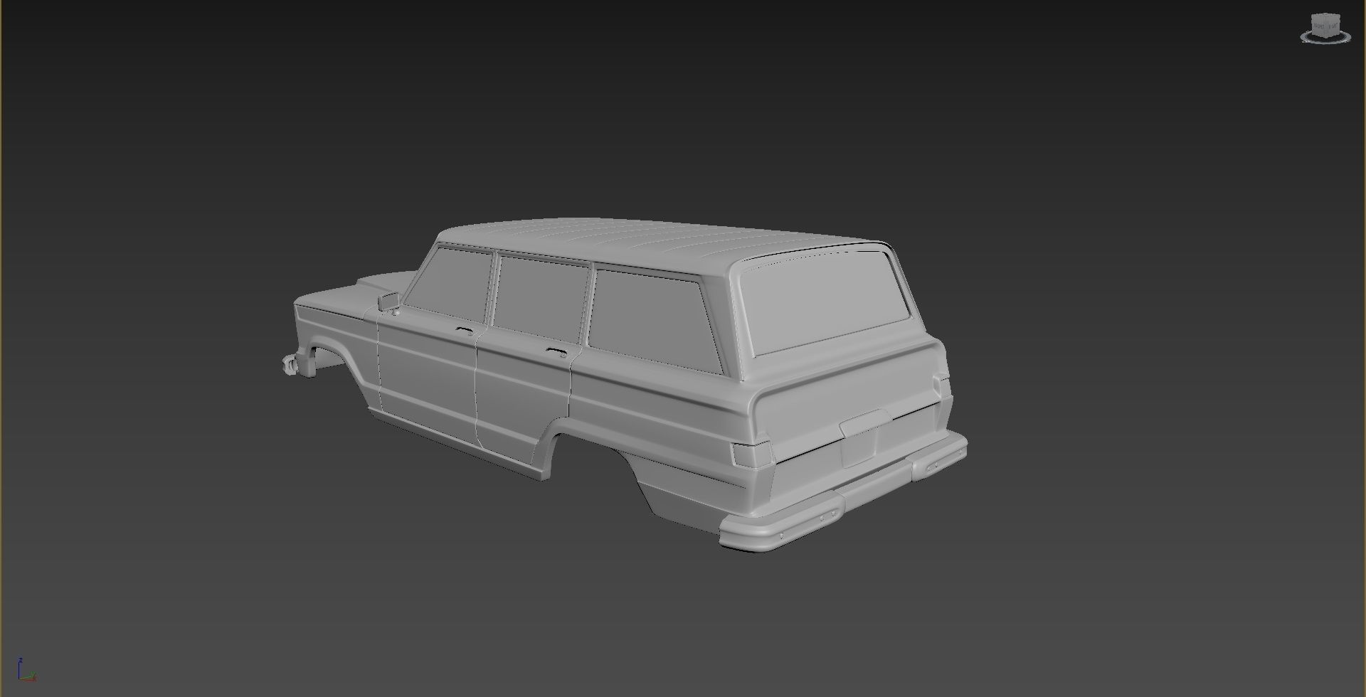 Jeep Grand Wagoneer 1963 Body For Print 3D print model_2