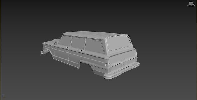 Jeep Grand Wagoneer 1963 Body For Print 3D print model 3
