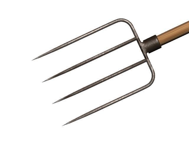 hayfork garden fork Low-poly 3D model_14