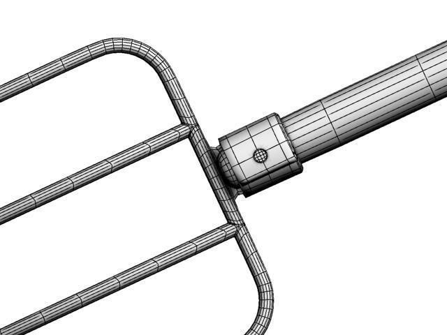 hayfork garden fork Low-poly 3D model_18