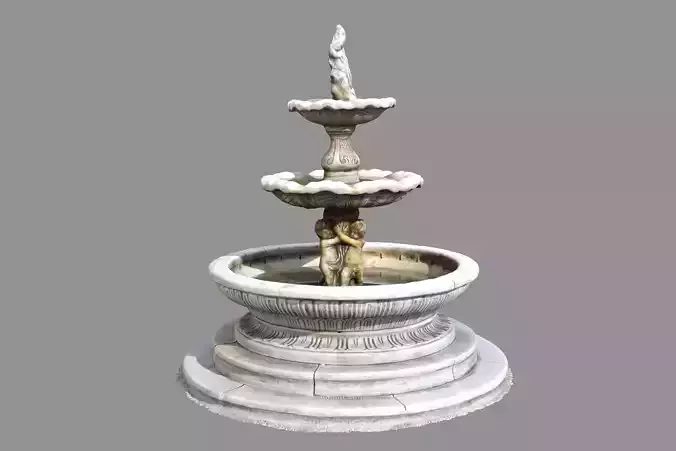 ancient old Italian fountain