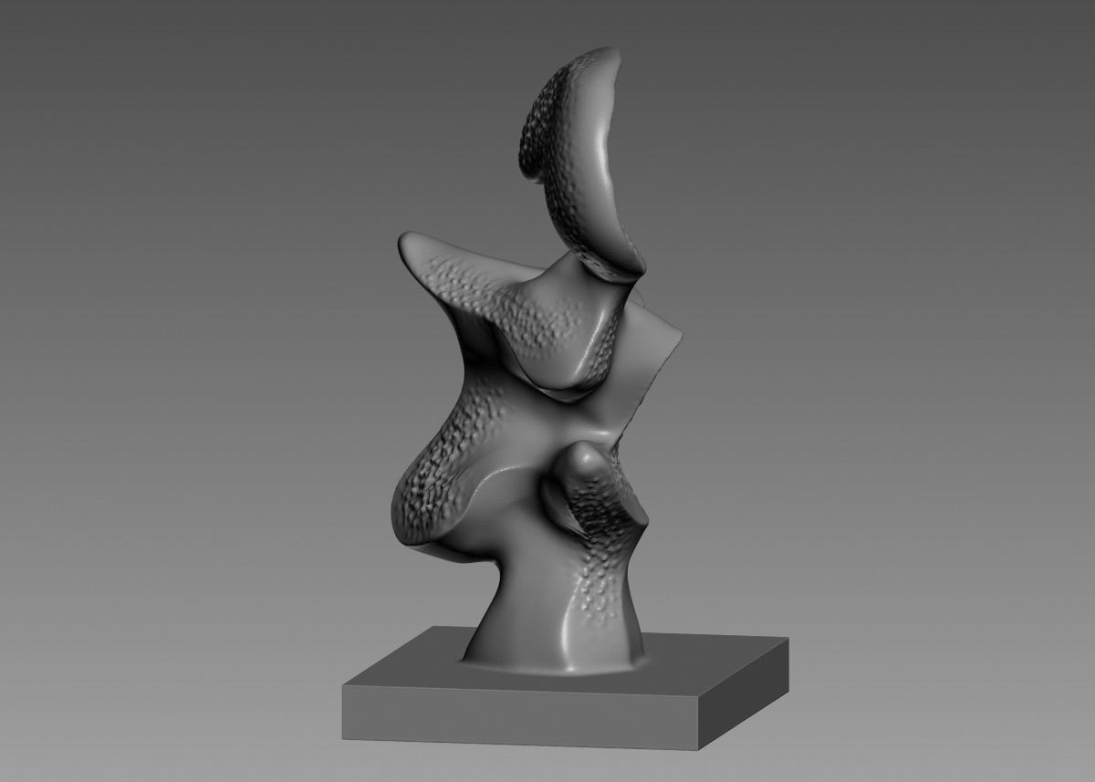 Modern Abstract Decorative sculpture 3d print model 3D print model_16