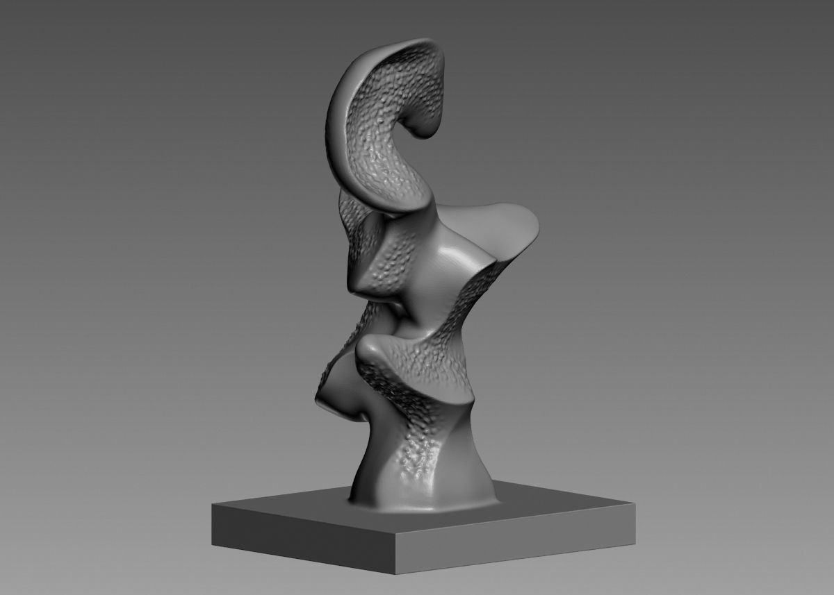 Modern Abstract Decorative sculpture 3d print model 3D print model_10