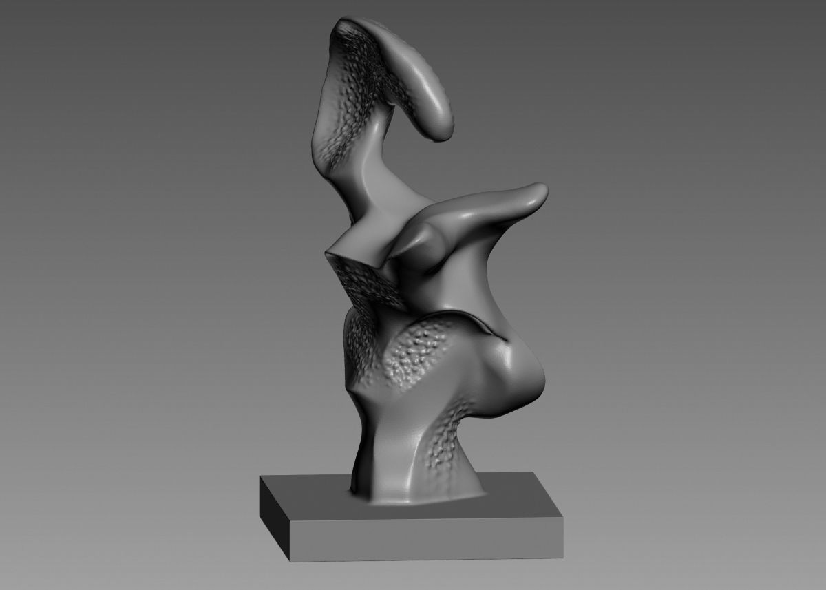 Modern Abstract Decorative sculpture 3d print model 3D print model_49