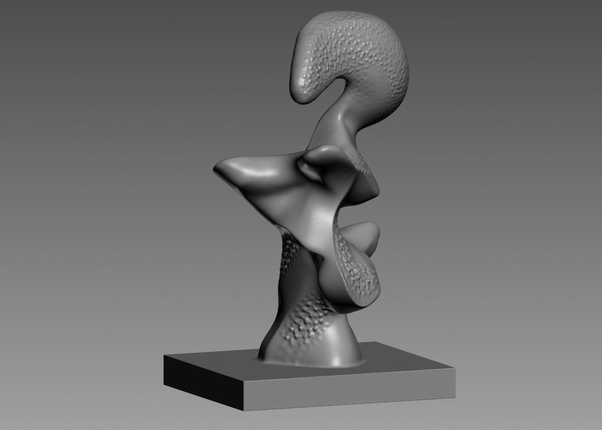 Modern Abstract Decorative sculpture 3d print model 3D print model_37