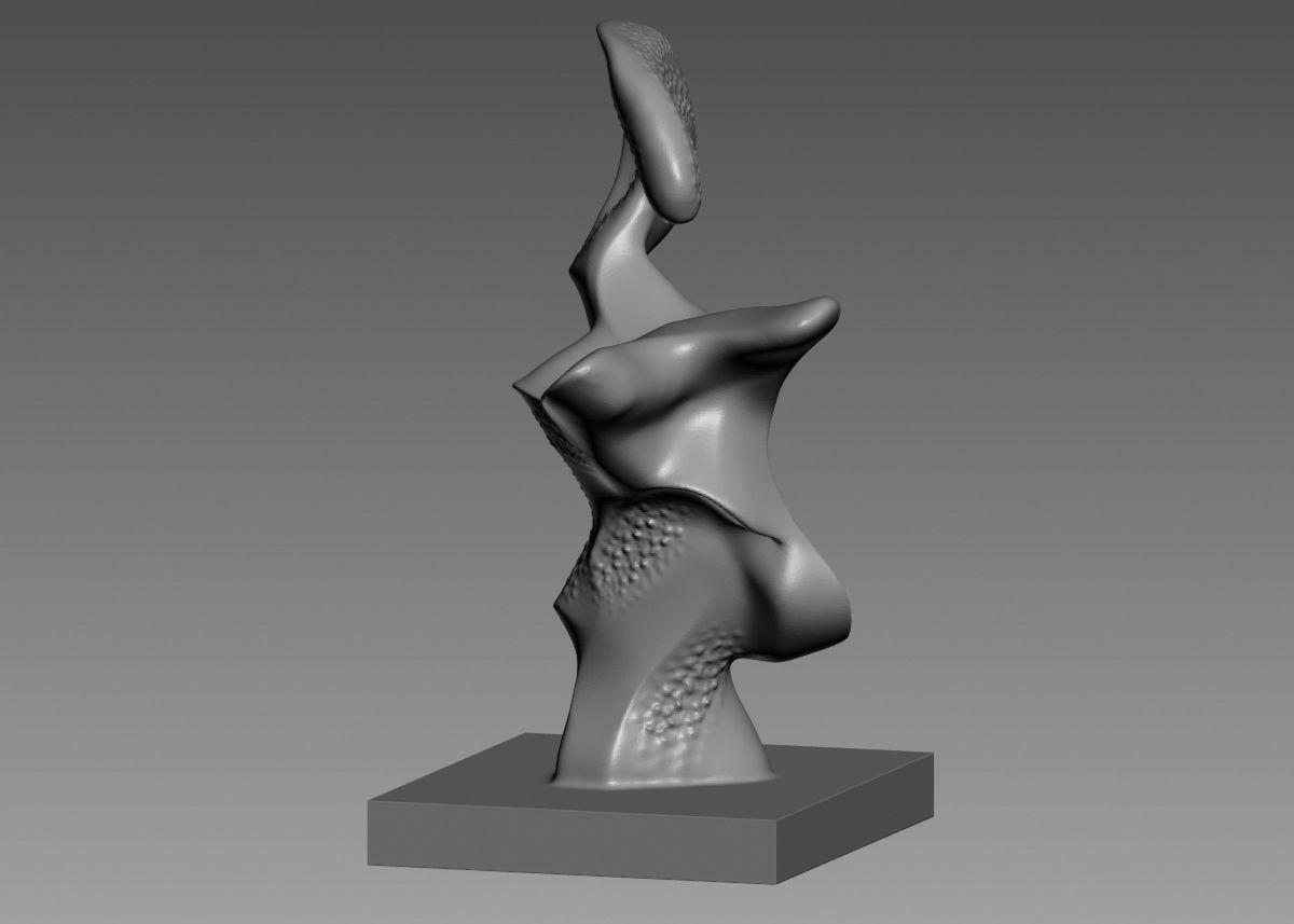 Modern Abstract Decorative sculpture 3d print model 3D print model_45