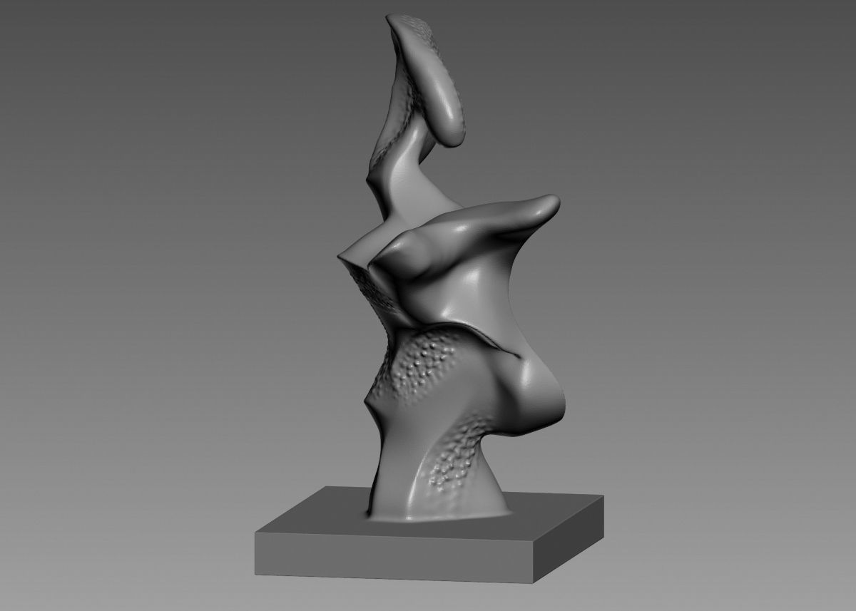 Modern Abstract Decorative sculpture 3d print model 3D print model_46
