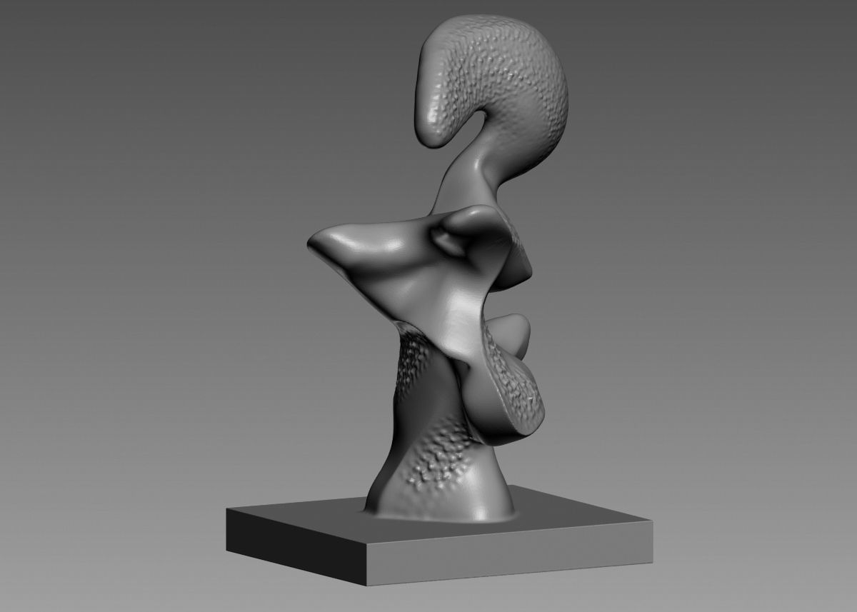 Modern Abstract Decorative sculpture 3d print model 3D print model_38
