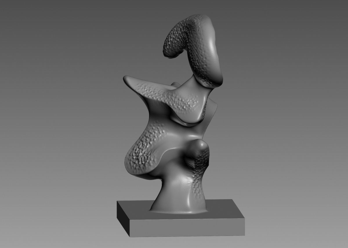 Modern Abstract Decorative sculpture 3d print model 3D print model_19