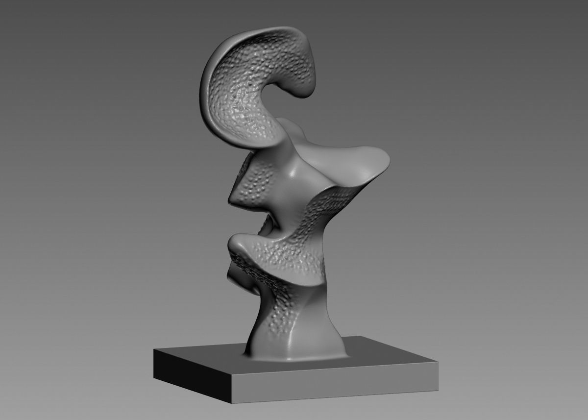 Modern Abstract Decorative sculpture 3d print model 3D print model_7