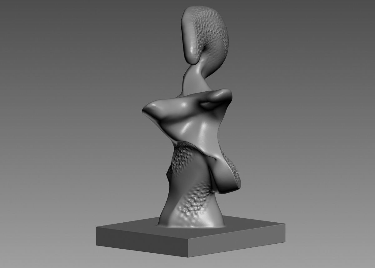 Modern Abstract Decorative sculpture 3d print model 3D print model_41