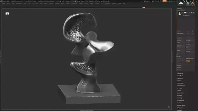 Modern Abstract Decorative sculpture 3d print model