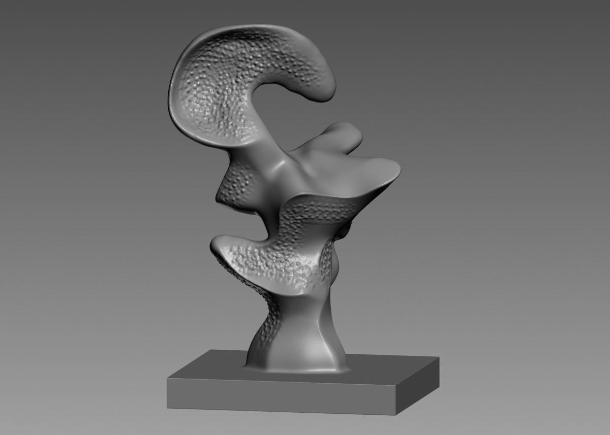 Modern Abstract Decorative sculpture 3d print model 3D print model_61