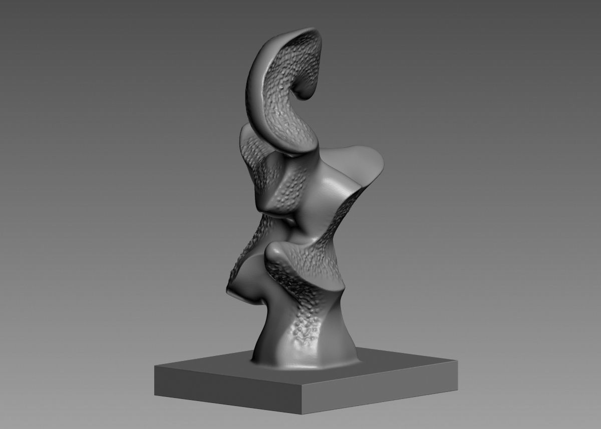 Modern Abstract Decorative sculpture 3d print model 3D print model_11