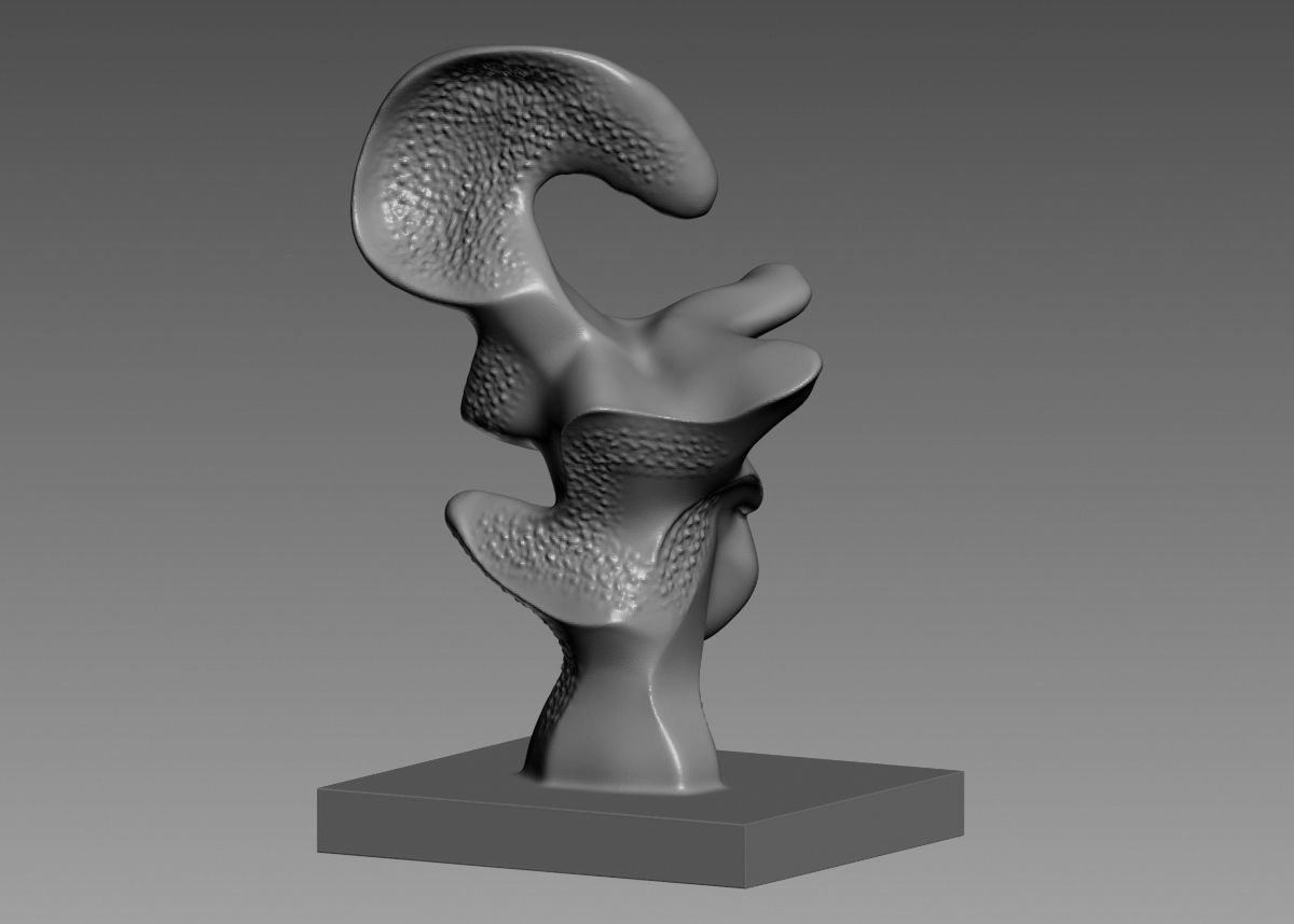 Modern Abstract Decorative sculpture 3d print model 3D print model_58