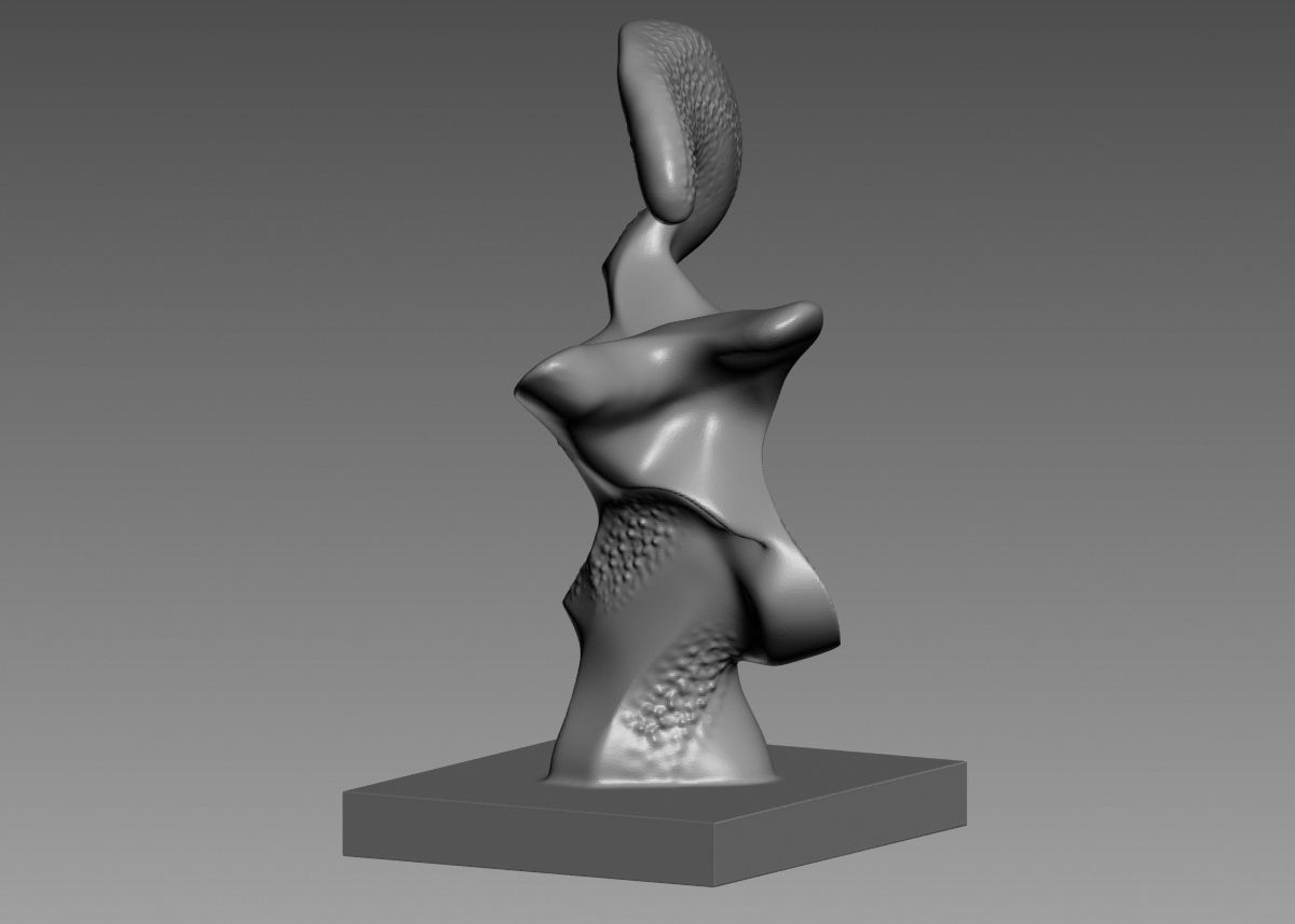 Modern Abstract Decorative sculpture 3d print model 3D print model_43