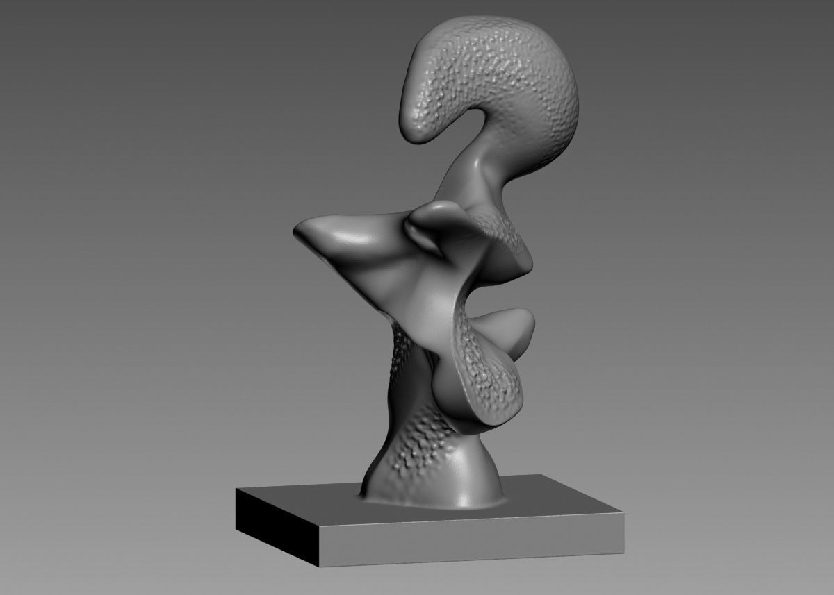 Modern Abstract Decorative sculpture 3d print model 3D print model_36