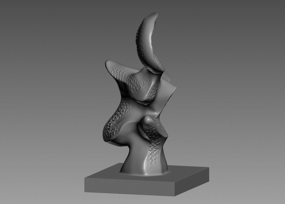 Modern Abstract Decorative sculpture 3d print model 3D print model_15