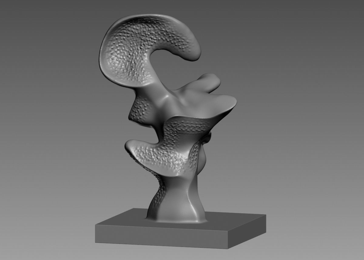 Modern Abstract Decorative sculpture 3d print model 3D print model_60