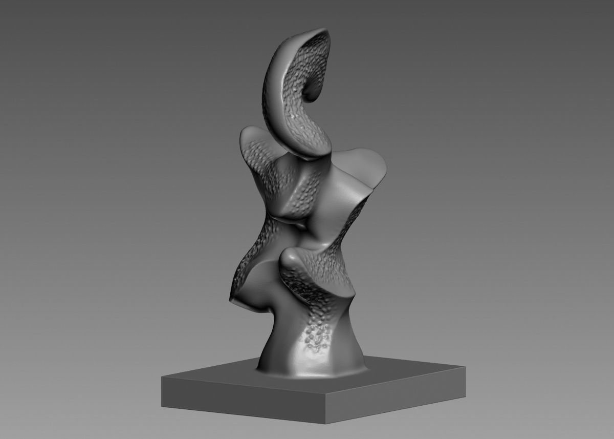 Modern Abstract Decorative sculpture 3d print model 3D print model_12