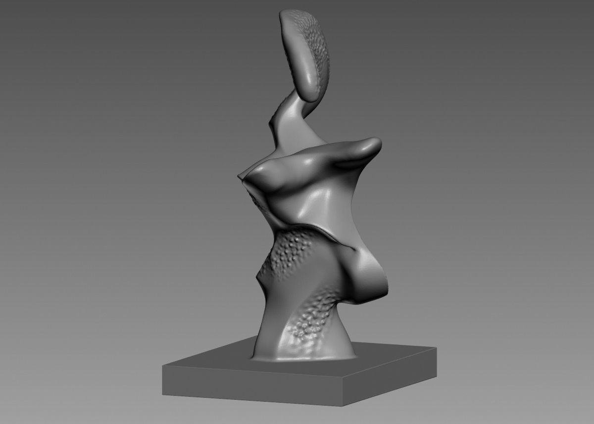 Modern Abstract Decorative sculpture 3d print model 3D print model_44
