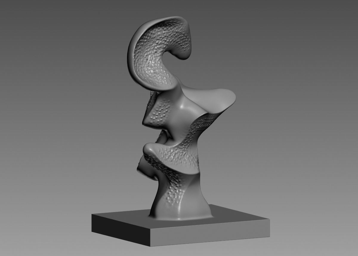 Modern Abstract Decorative sculpture 3d print model 3D print model_8