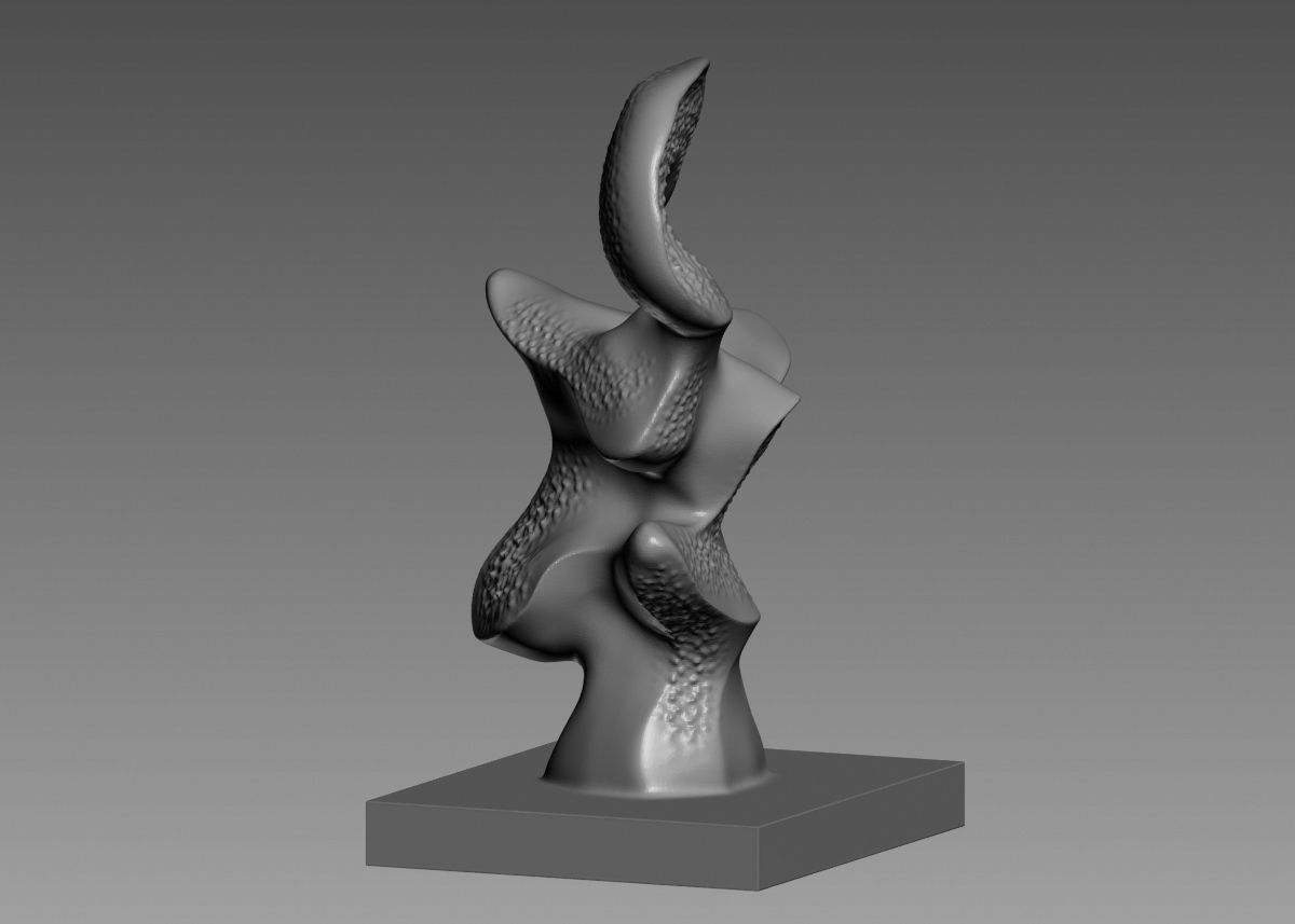 Modern Abstract Decorative sculpture 3d print model 3D print model_14
