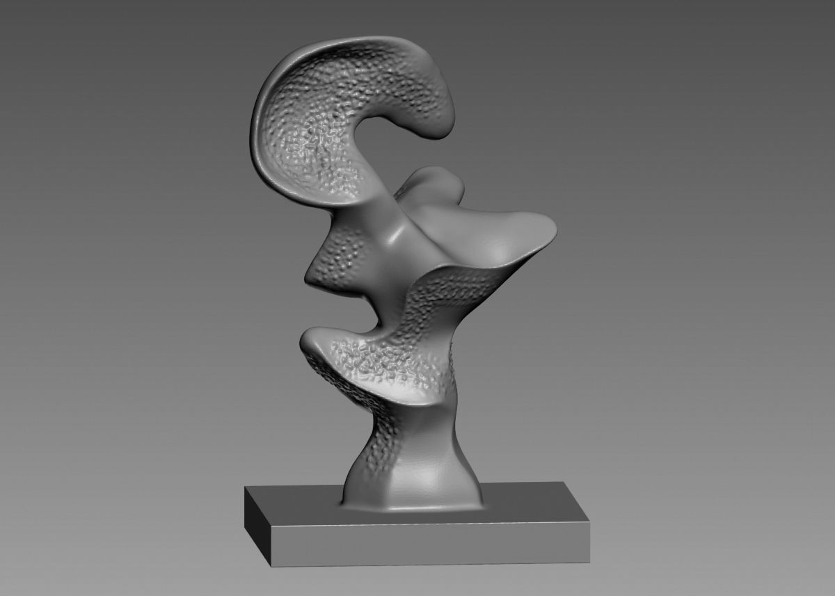 Modern Abstract Decorative sculpture 3d print model 3D print model_64