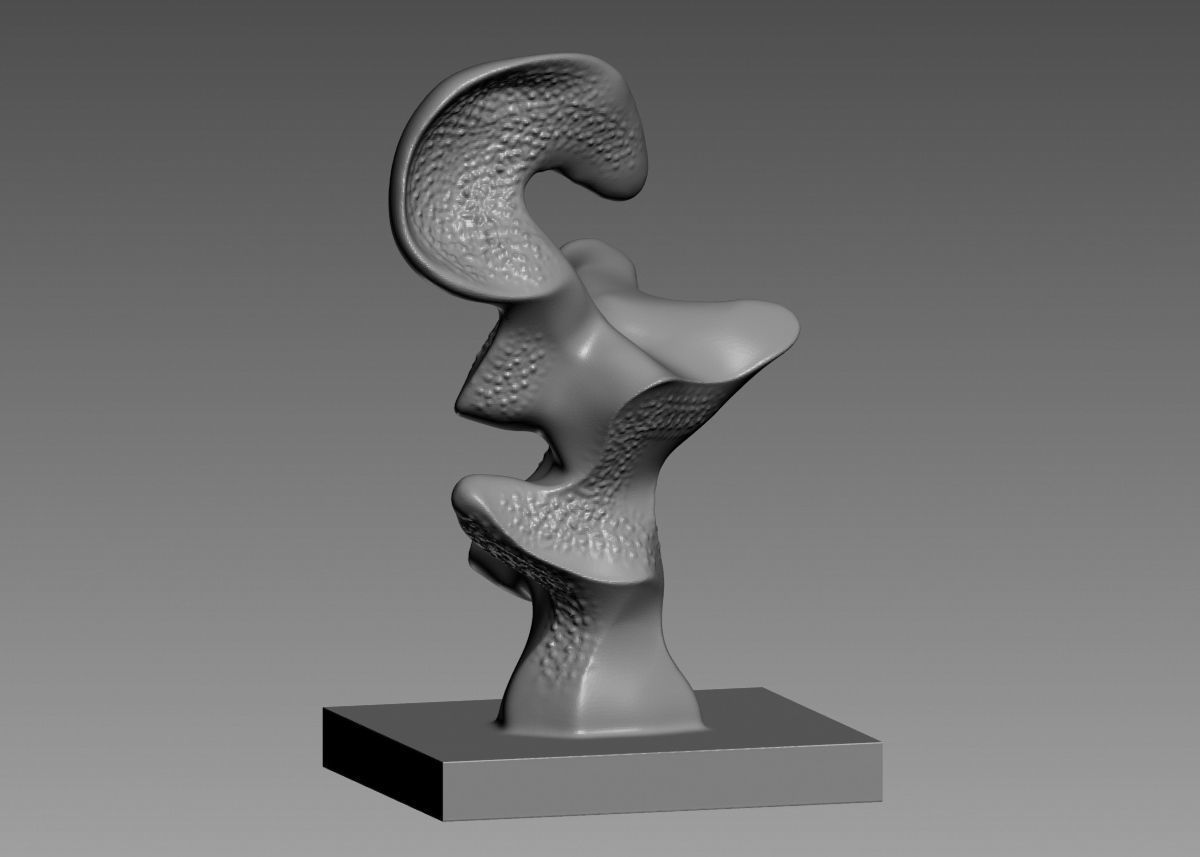 Modern Abstract Decorative sculpture 3d print model 3D print model_6
