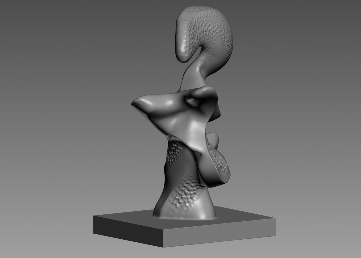 Modern Abstract Decorative sculpture 3d print model 3D print model_39