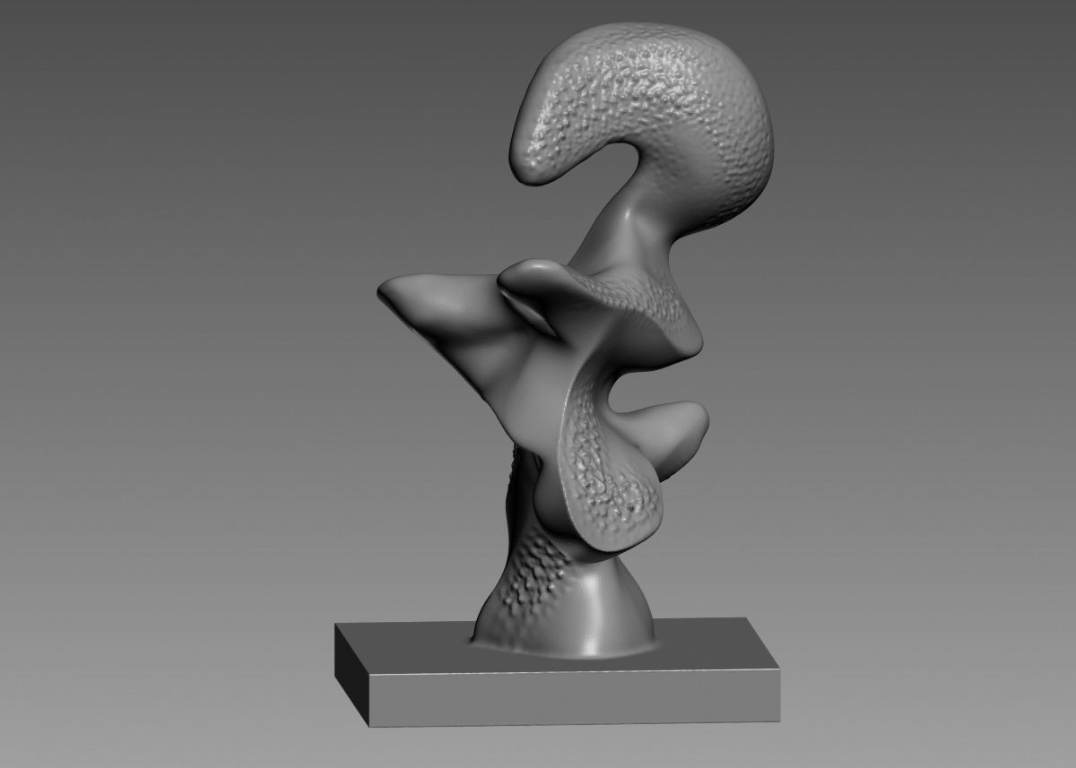 Modern Abstract Decorative sculpture 3d print model 3D print model_34