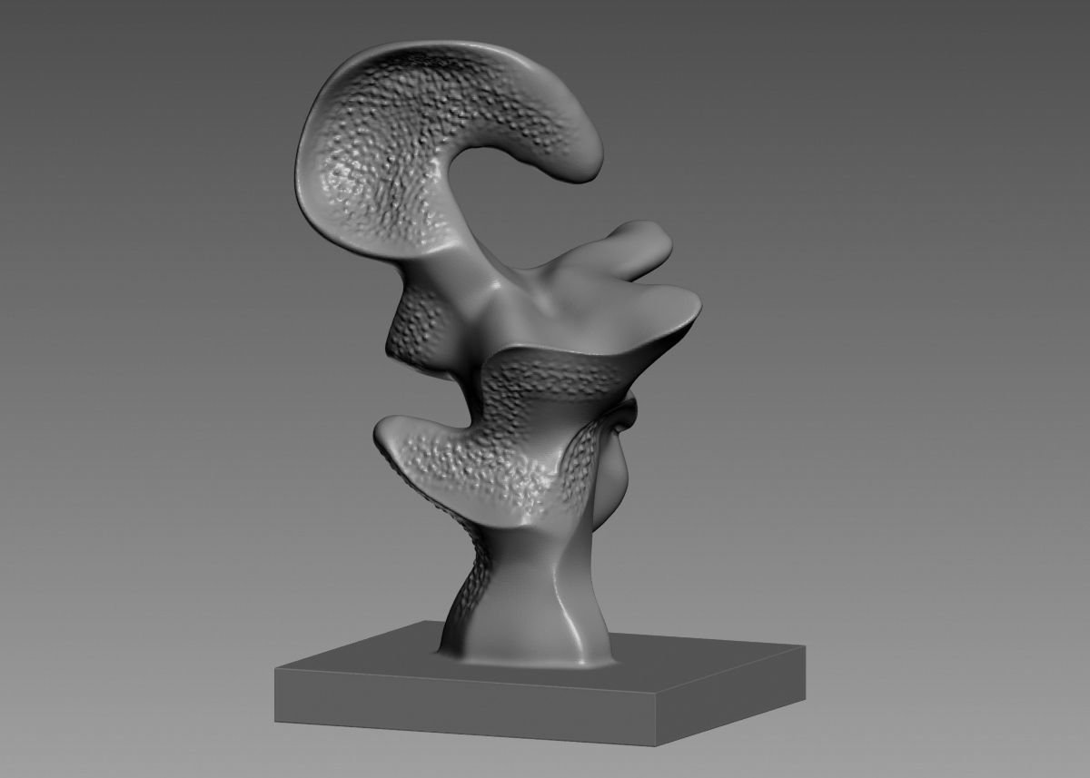 Modern Abstract Decorative sculpture 3d print model 3D print model_59
