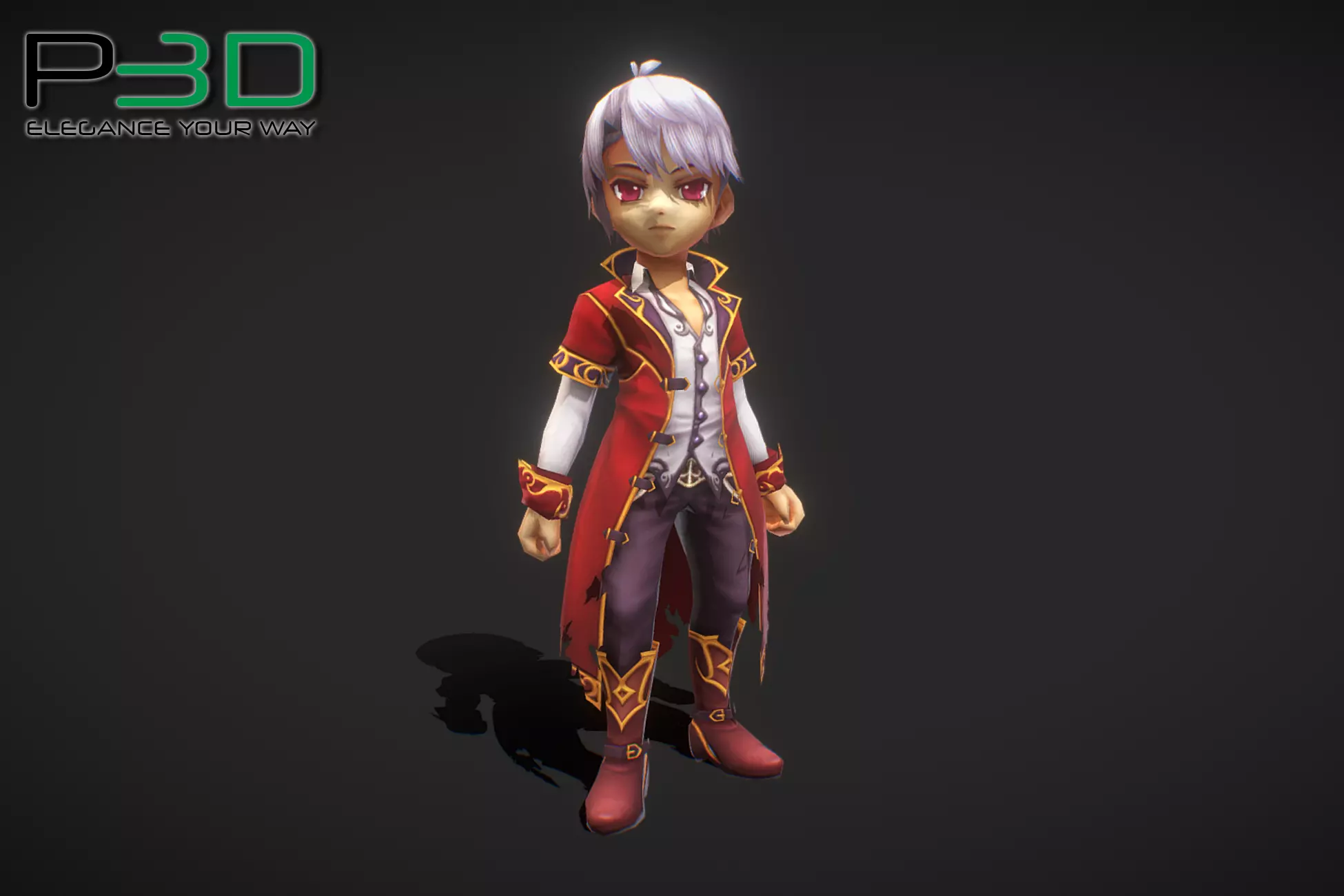 Fantasy RPG Prince Low-poly 3D model_0