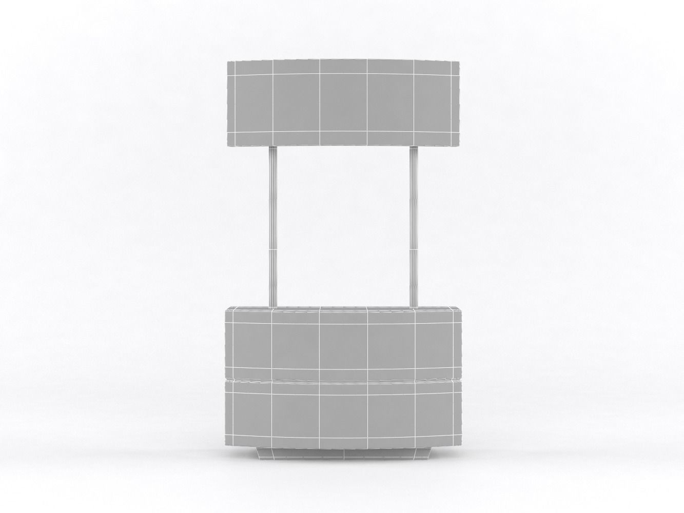 Portable Kiosk 3D model_12