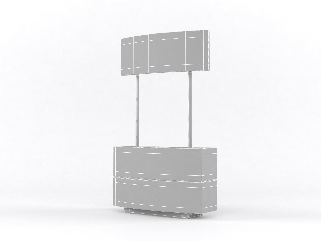 Portable Kiosk 3D model_9