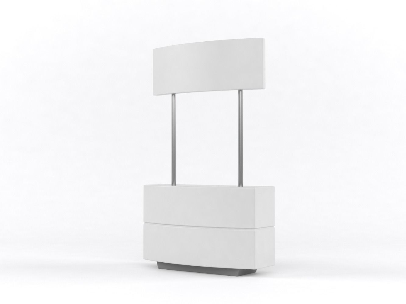 Portable Kiosk 3D model_2