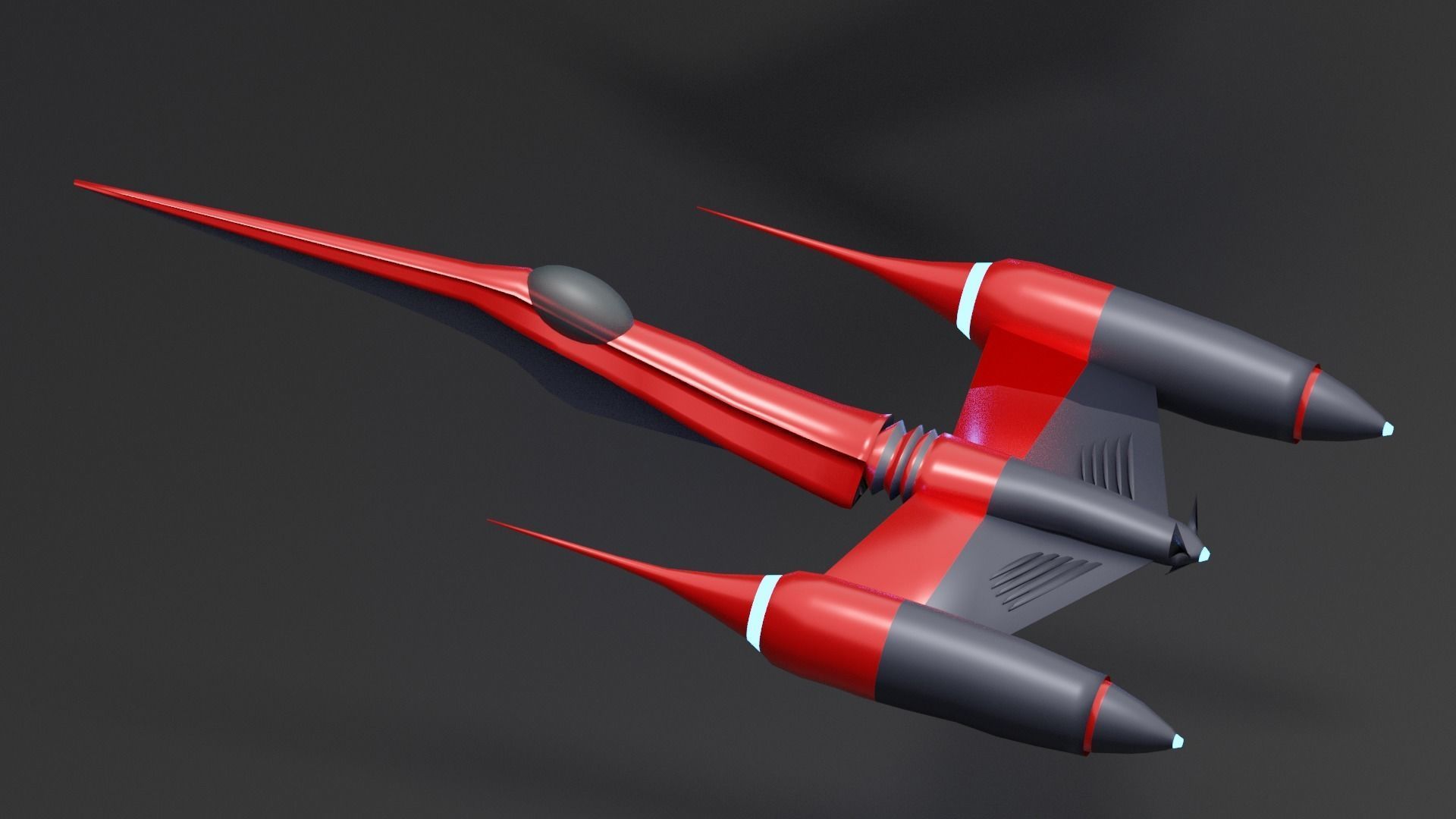 Space fighters I Spaceships I Spacecrafts Low-poly 3D model_8