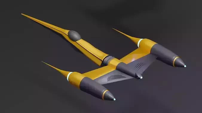 Space fighters I Spaceships I Spacecrafts Low-poly 3D model