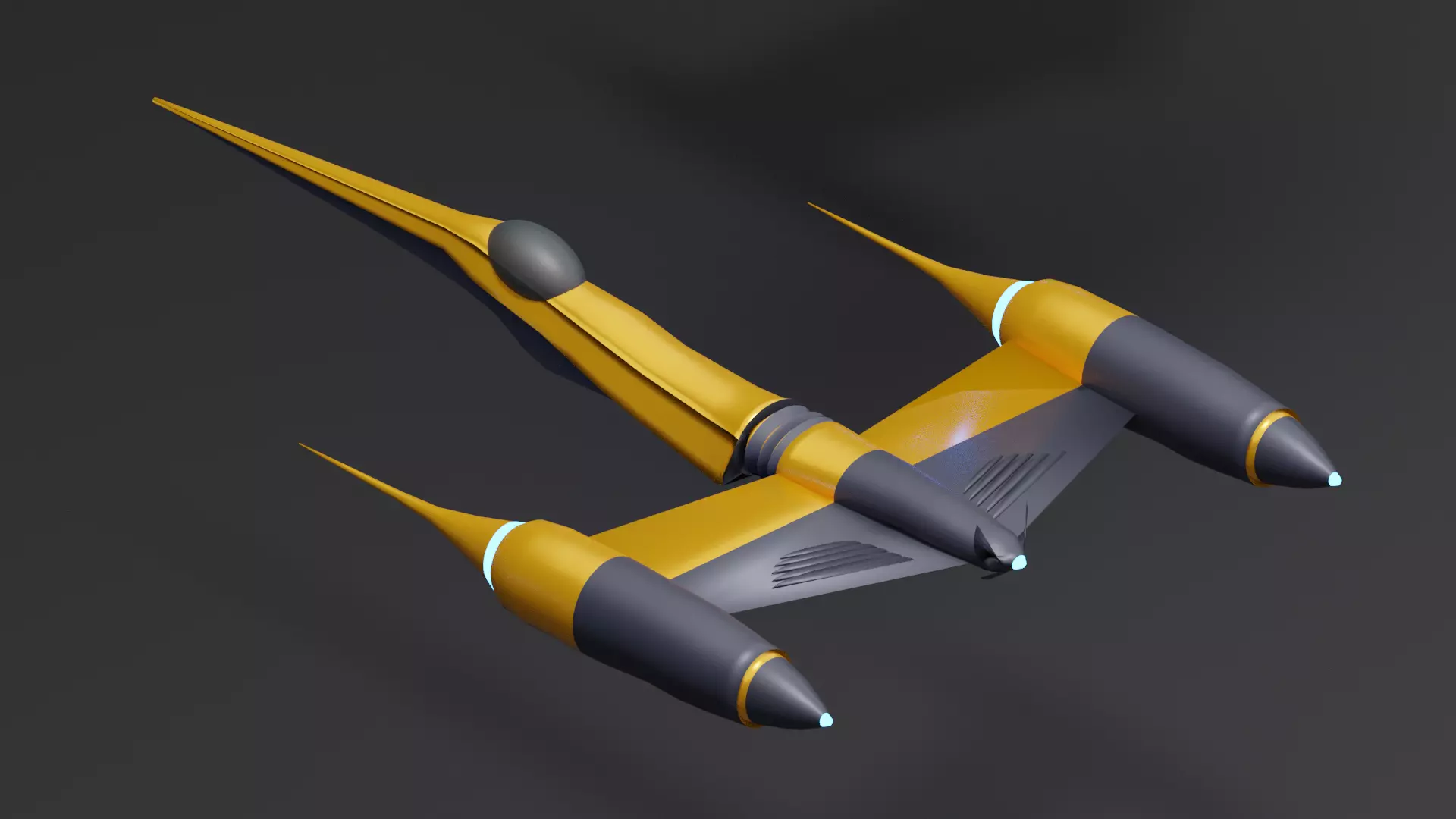 Space fighters I Spaceships I Spacecrafts Low-poly 3D model_0