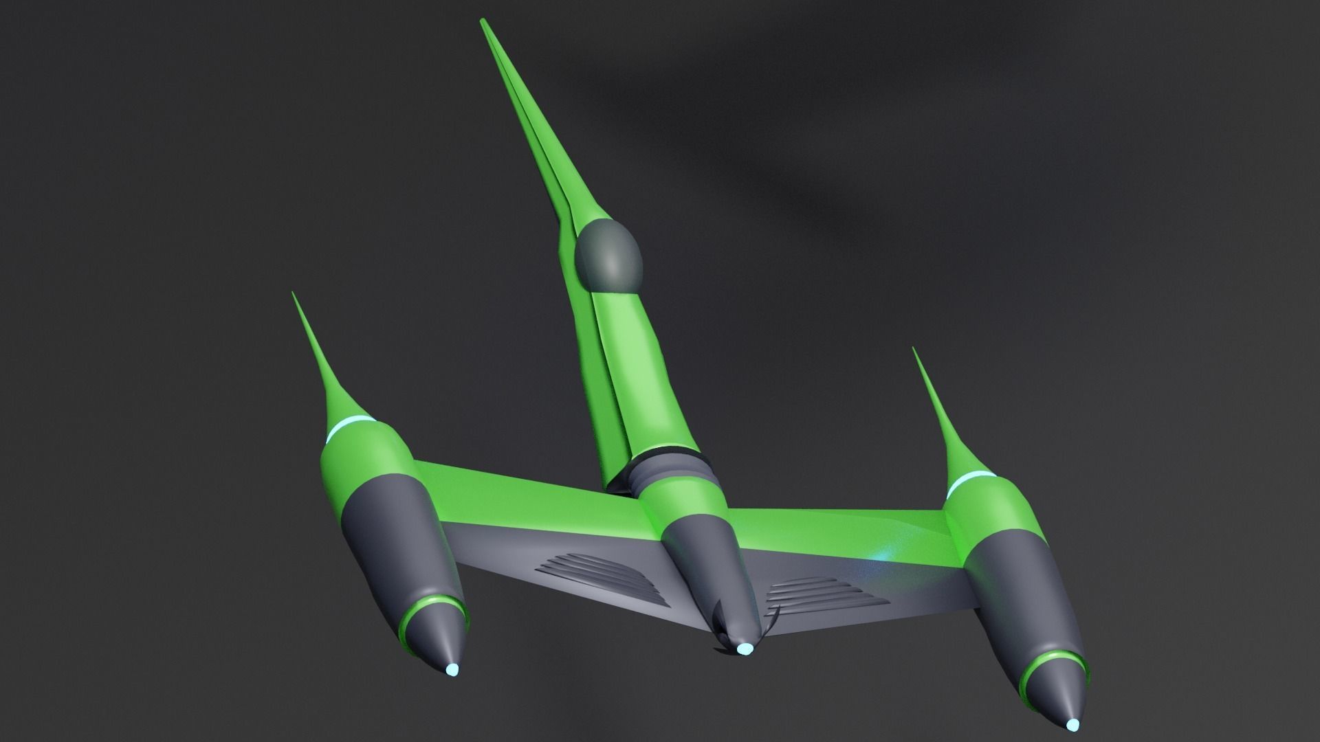 Space fighters I Spaceships I Spacecrafts Low-poly 3D model_6