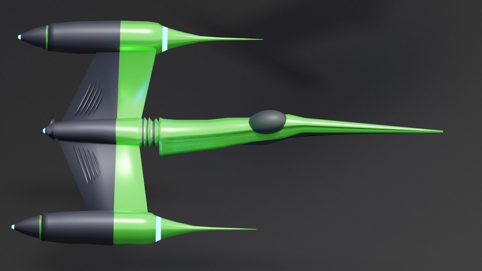 Space fighters I Spaceships I Spacecrafts Low-poly 3D model_7