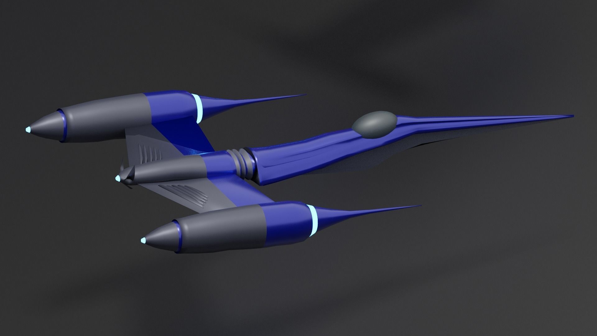 Space fighters I Spaceships I Spacecrafts Low-poly 3D model_12