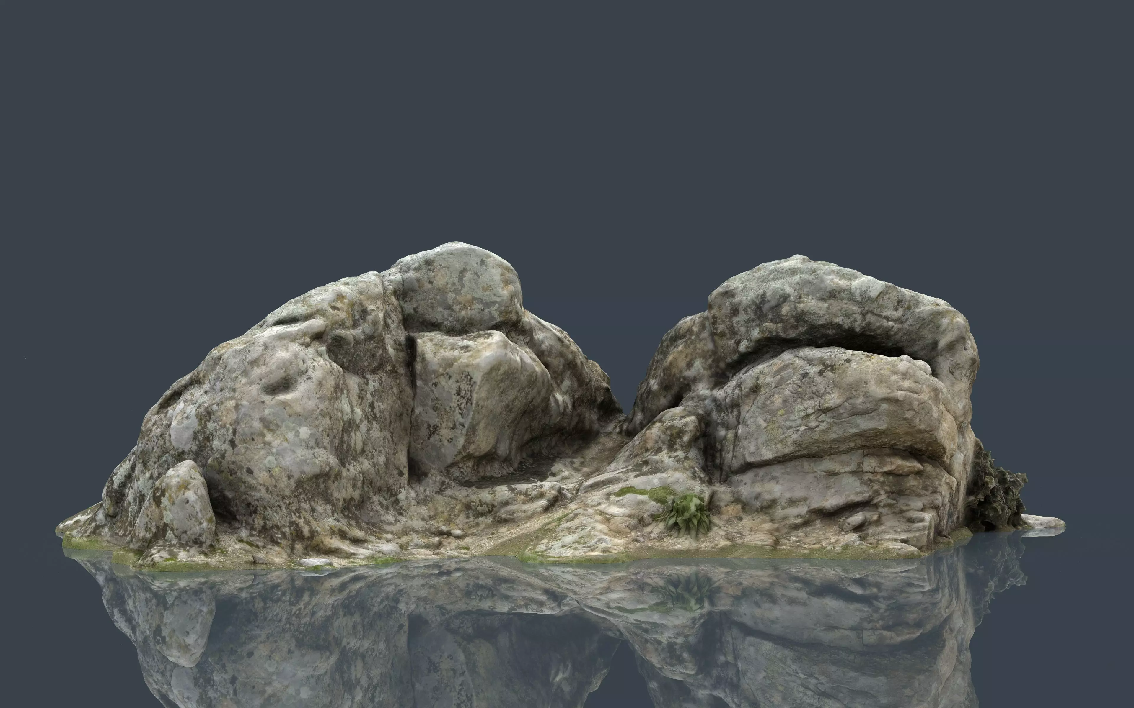 ROCK 33 Low-poly 3D model_0