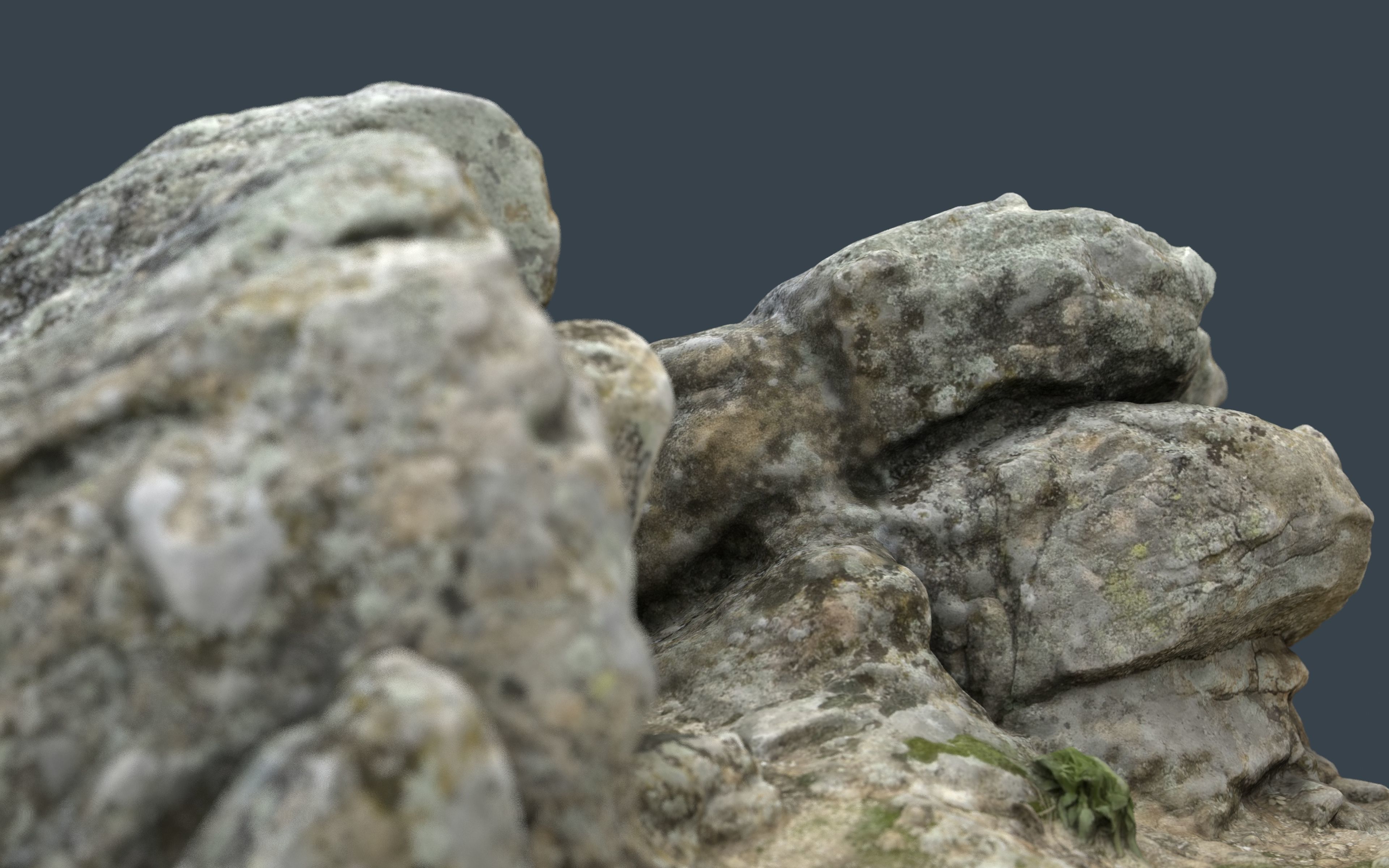 ROCK 33 Low-poly 3D model_2