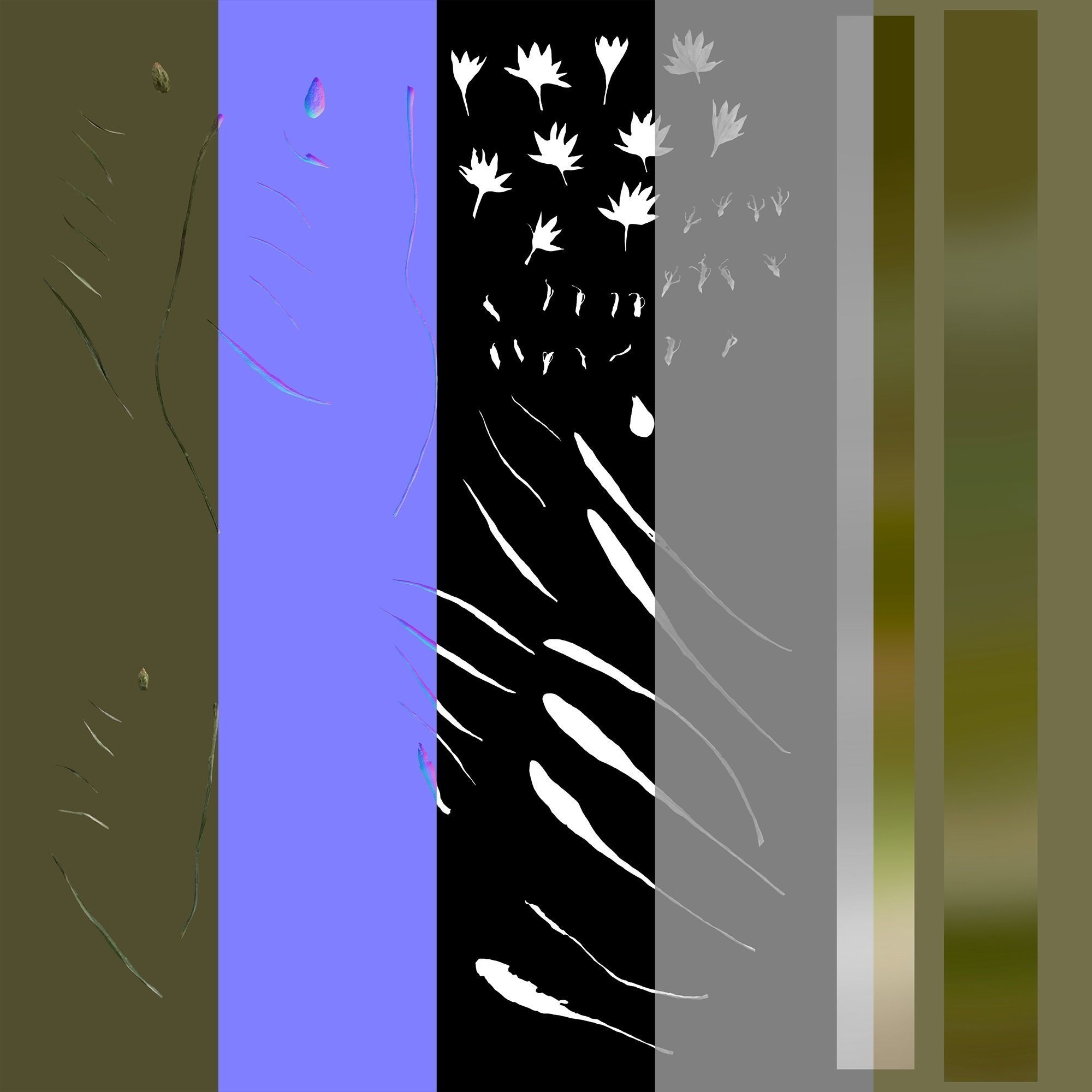 Wild Flower Plant Pack 3D model_56